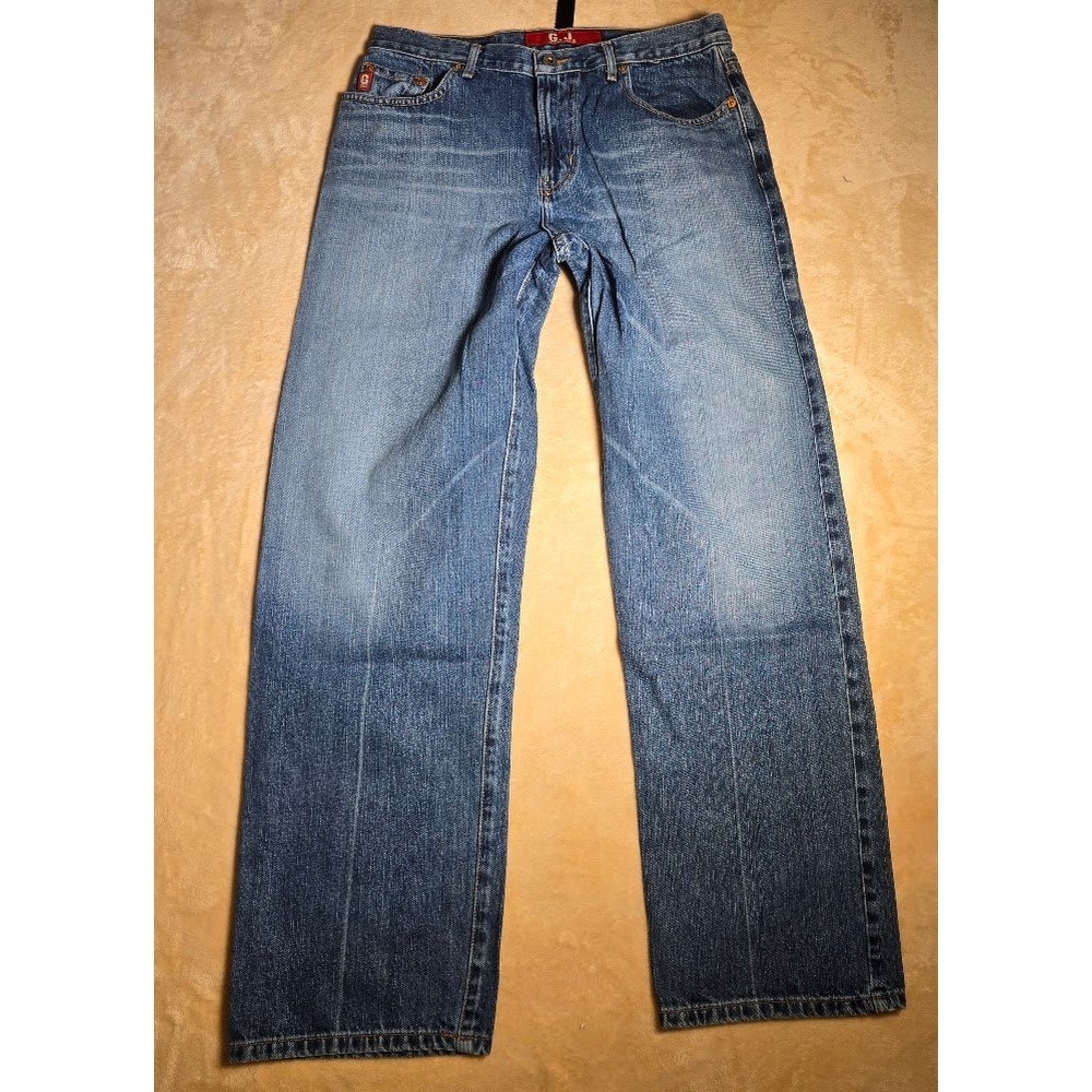 Vintage 90's Guess Jeans womens 10M  High Rise Straight Leg Blue Denim